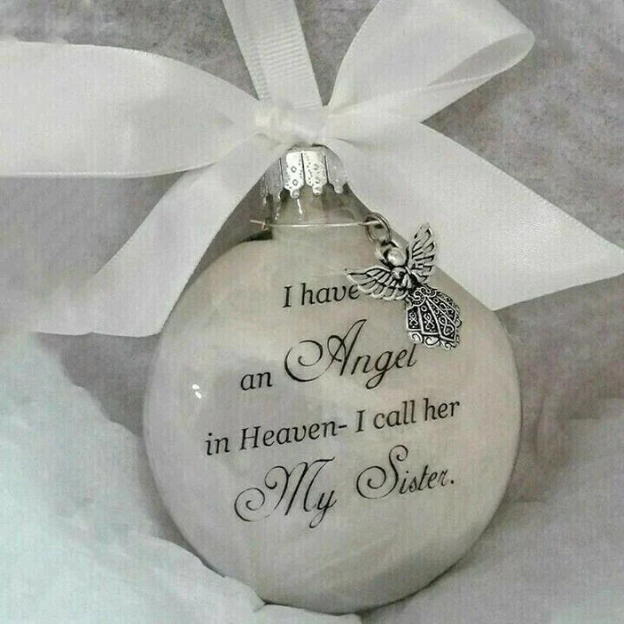 [Special Offer] Christmas Ornaments Feather Ball - Angel In Heaven Memorial Ornament