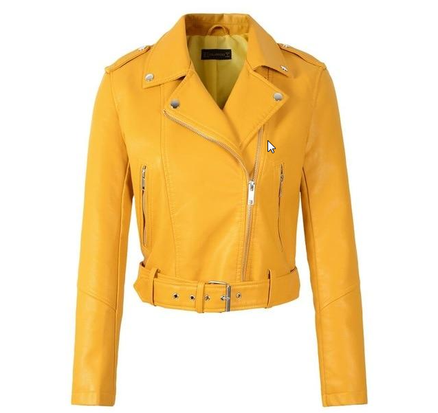 Mayhem Vegan Leather Jacket - Clementine