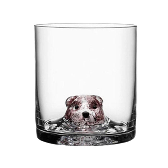 400 ML Dog Swimming Whiskey Glass