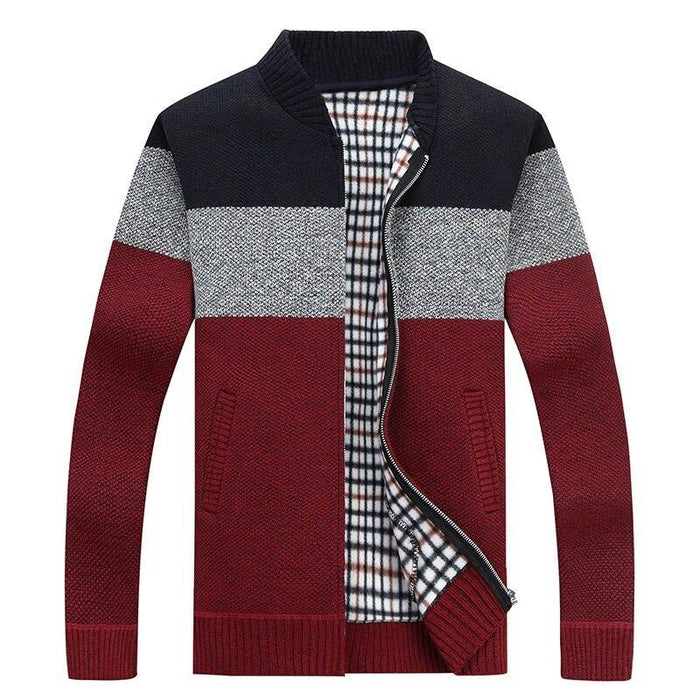 Maroon Patterned Nautical Sweatshirt