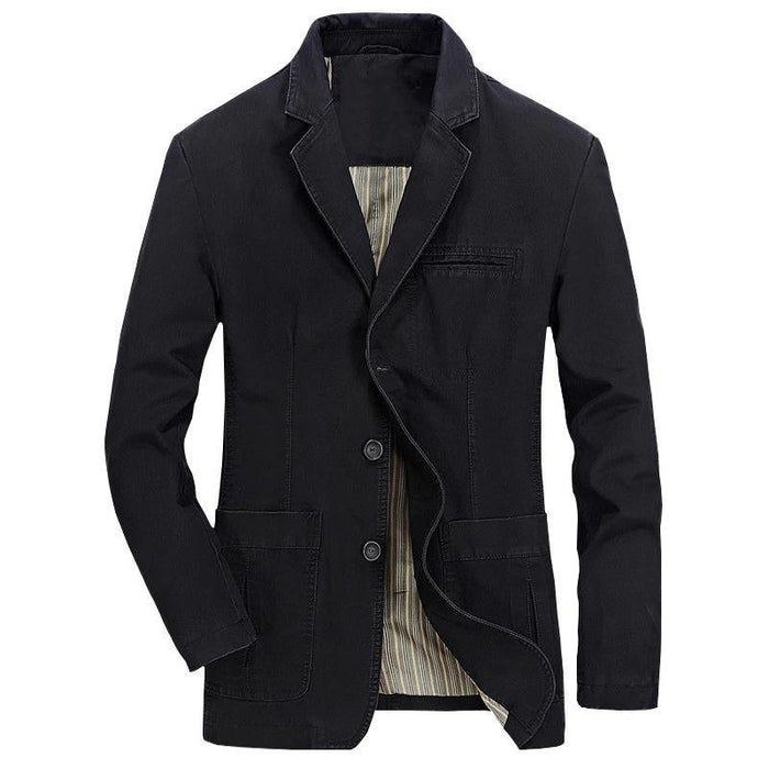 Black Men's Vintage Canvas Jacket