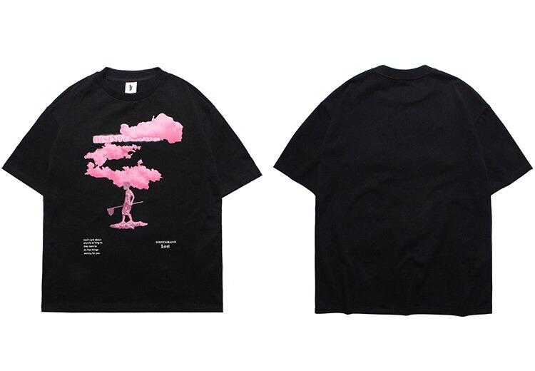 Black Pink Smoke Men's Vintage Tee