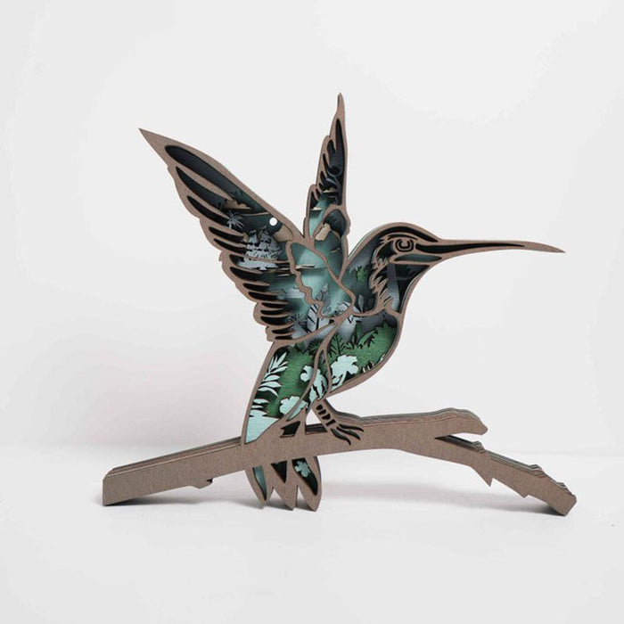 Hummingbird Carving Handcraft Gift