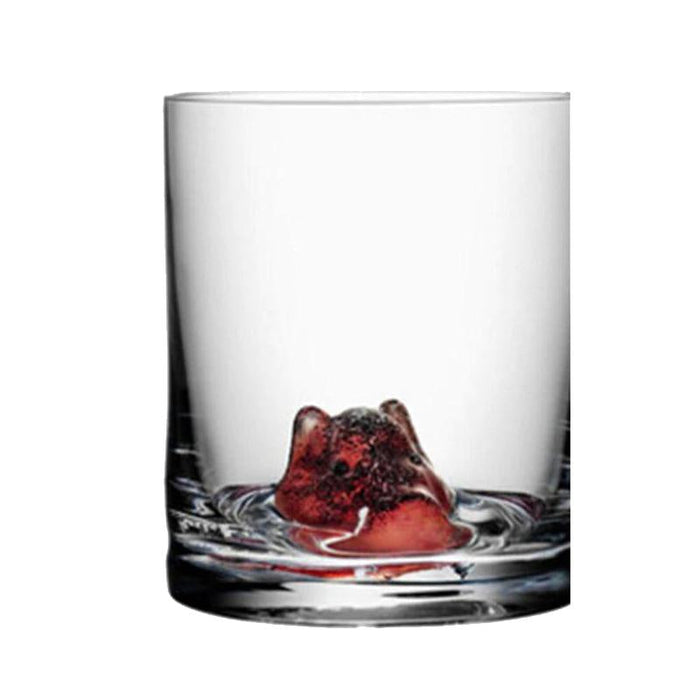 400 ML Bear Swimming Whiskey Glass