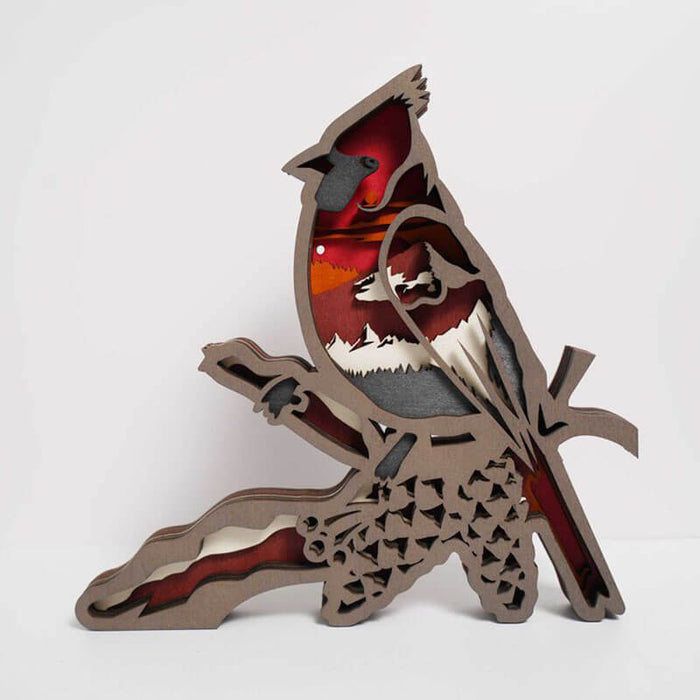 Northern Cardinal Carving Handcraft Gift