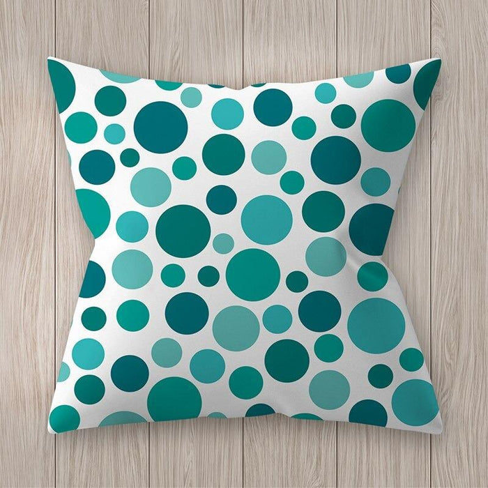 Green Dots Decorative Pillow Cover