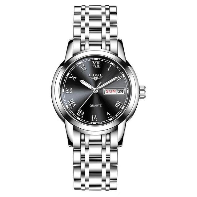 Caroline Watch - Silver Black