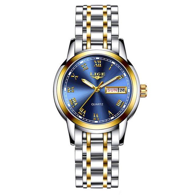 Caroline Watch - Gold Blue