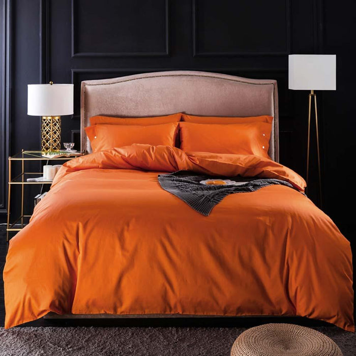 Orange Egyptian Cotton Lux Bed Set