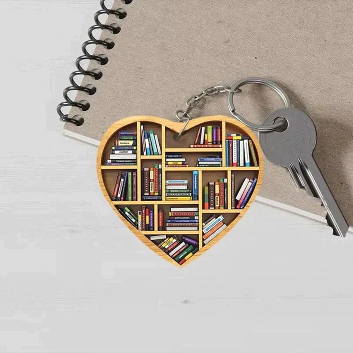 Book Lovers Heart Ornament