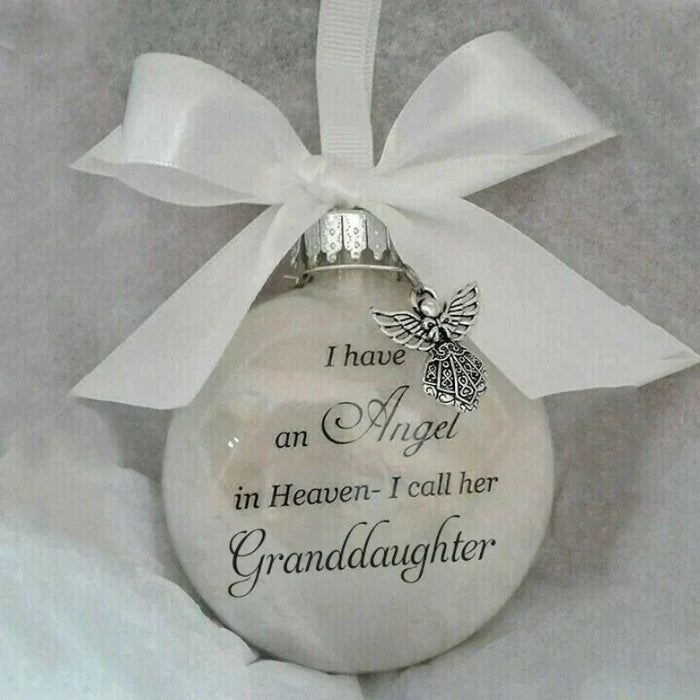 [Special Offer] Christmas Ornaments Feather Ball - Angel In Heaven Memorial Ornament