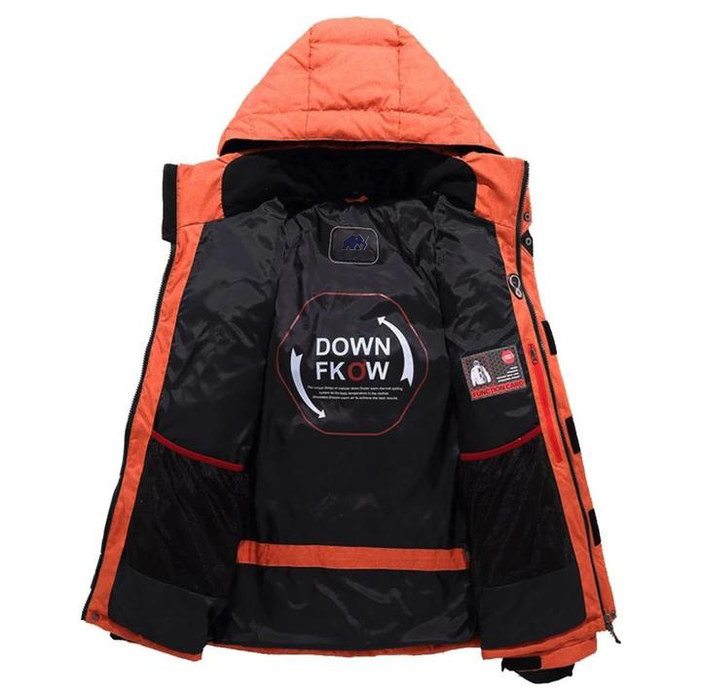 Orange Men's Winter Jacket