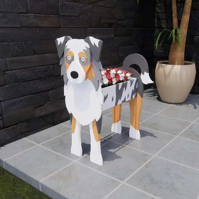 Australian Shepherd Planter AP065