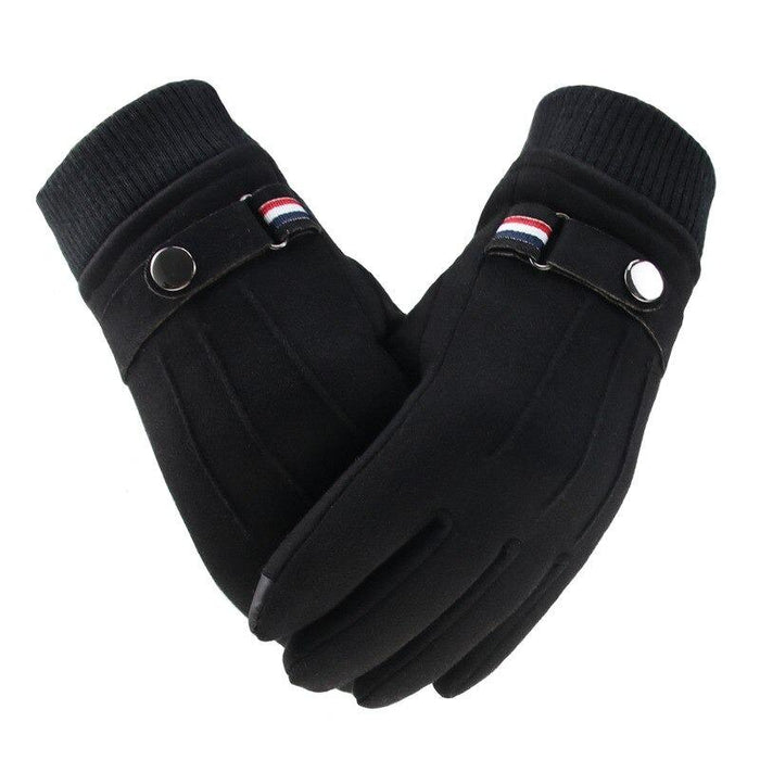 Black Winter Work Gloves