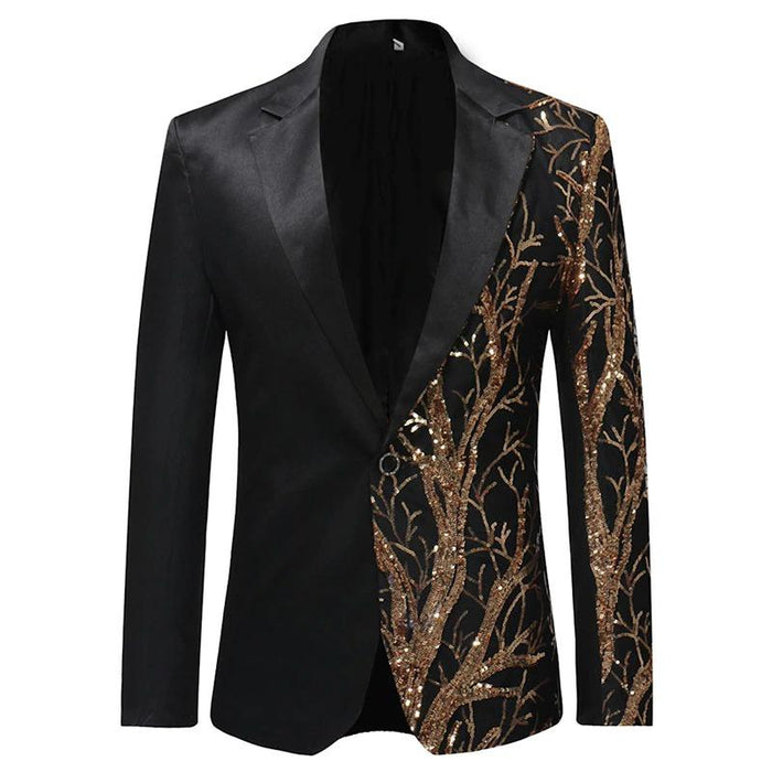 Black Tree Growth Fashion Blazer