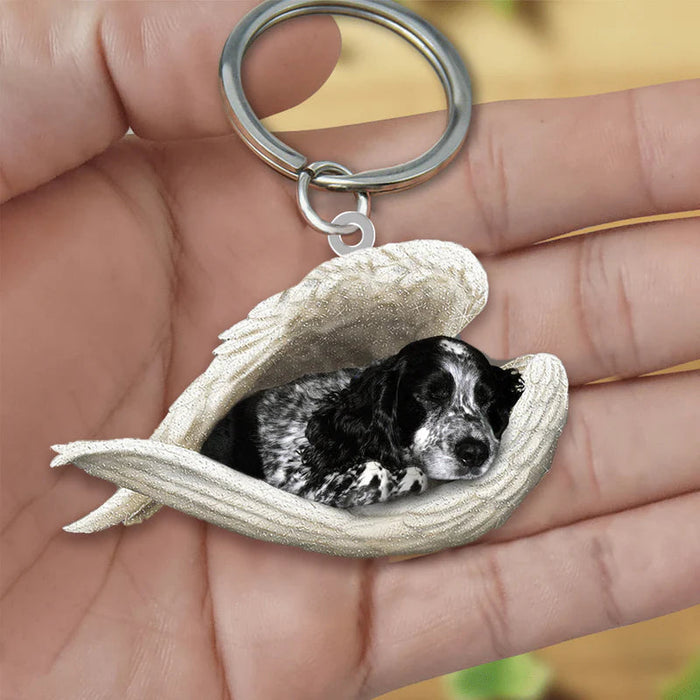 Sleeping Angel Acrylic Keychain Cocker Spaniel03