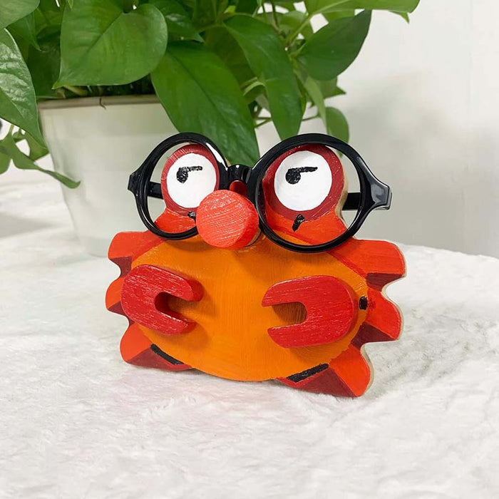 Handmade Glasses Stand Lovely Crab