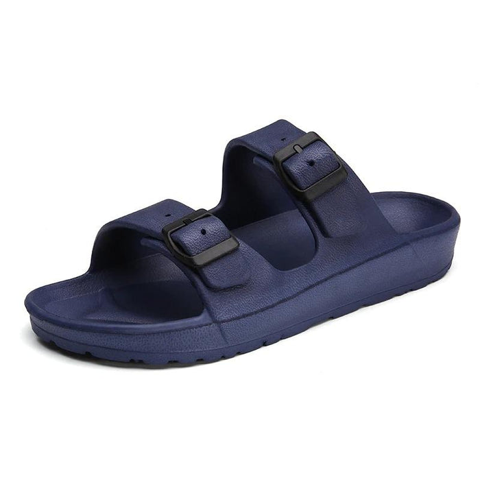 Men's Navy Double Strap Casual Sandal