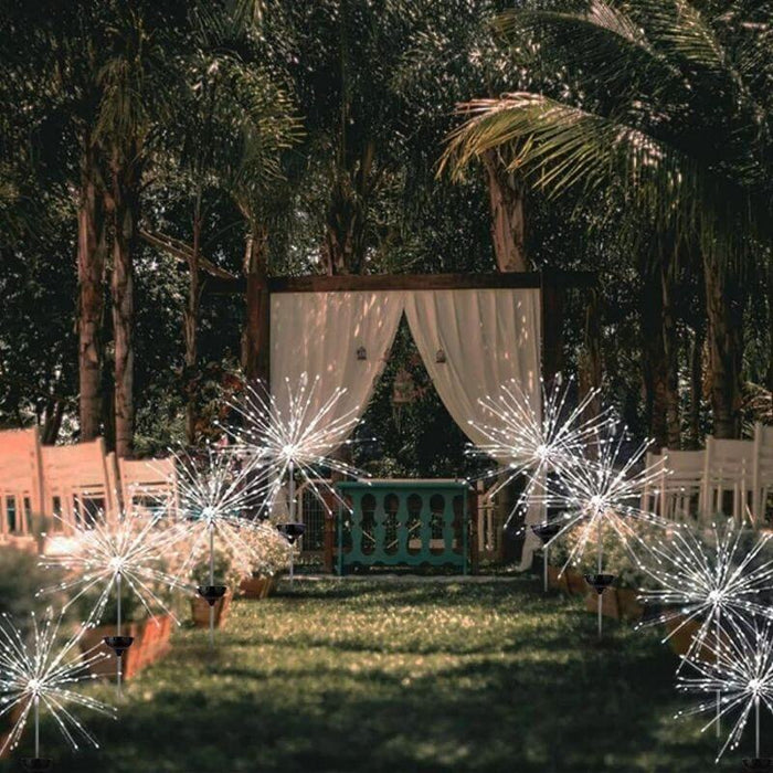 Waterproof Solar Garden Fireworks Lights