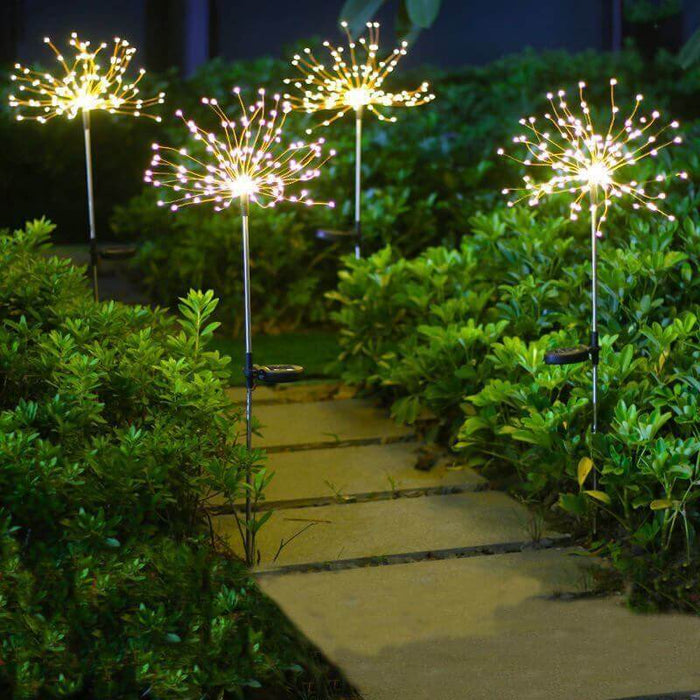 Waterproof Solar Garden Fireworks Lights