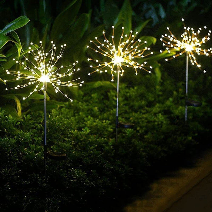 Waterproof Solar Garden Fireworks Lights