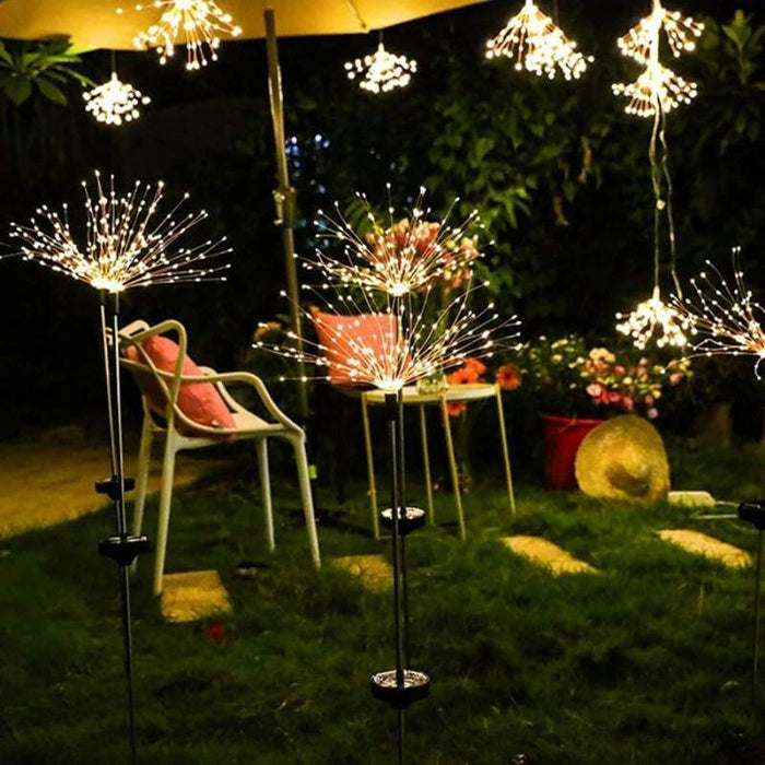 Waterproof Solar Garden Fireworks Lights