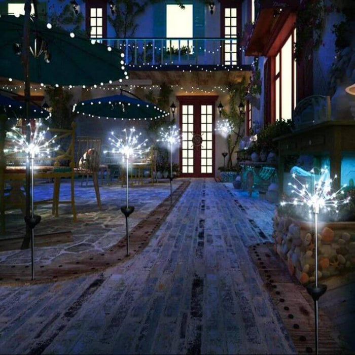 Waterproof Solar Garden Fireworks Lights