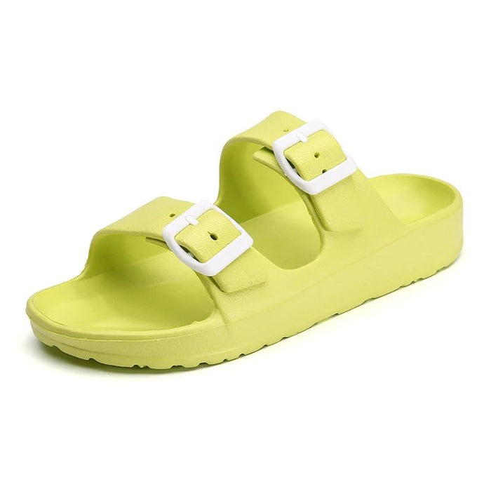 Men's Yellow Double Strap Casual Sandal