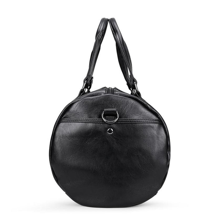 Men's Black Leather Smart Bag