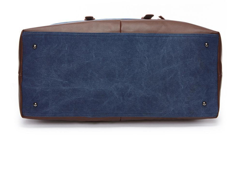 Men's Blue Canvas Weekend Bag