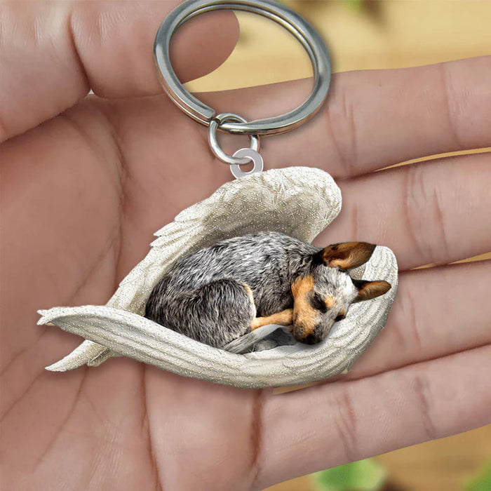 Sleeping Angel Acrylic Keychain Heeler