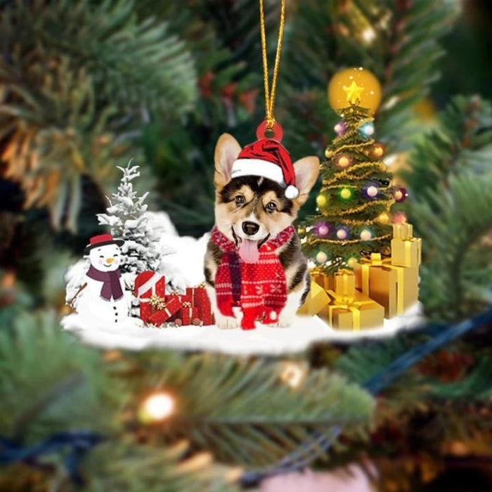 Pembroke Welsh Corgi Christmas Ornament SM069