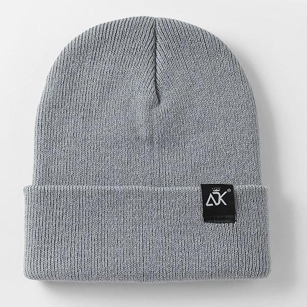 Light Grey Canvas Beanie