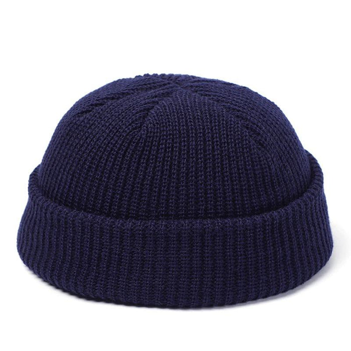 Navy Skull Beanie