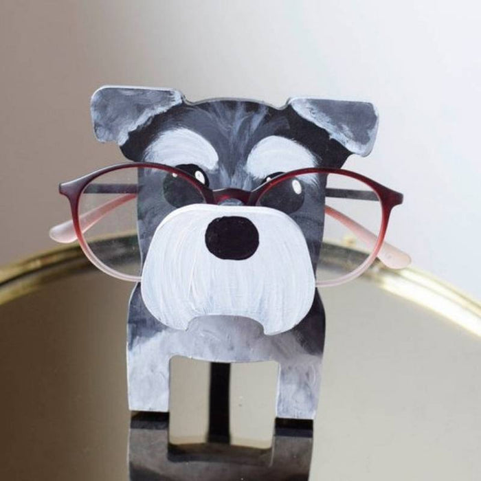 Handmade  Glasses Stand Schnauzer