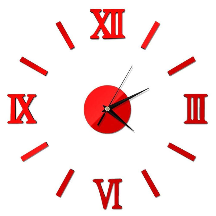 Red Roman DIY Wall Clock