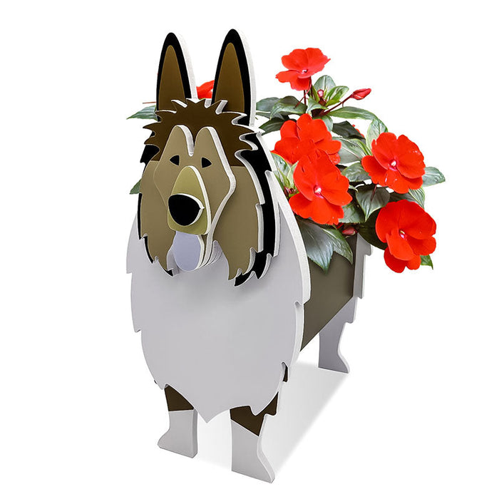 Rough Collie Planter AP097