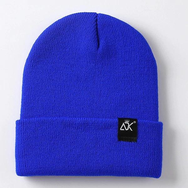 Blue Canvas Beanie