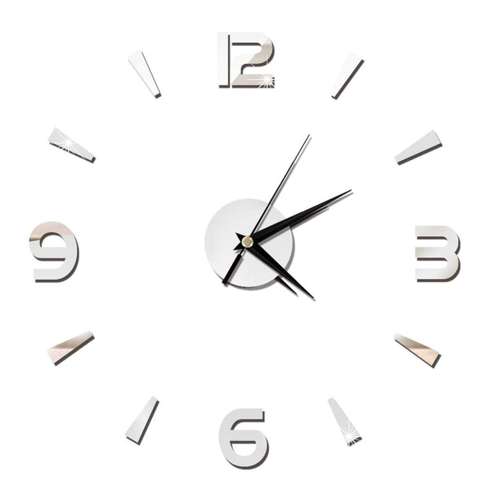 Silver Decal DIY Wall Clock