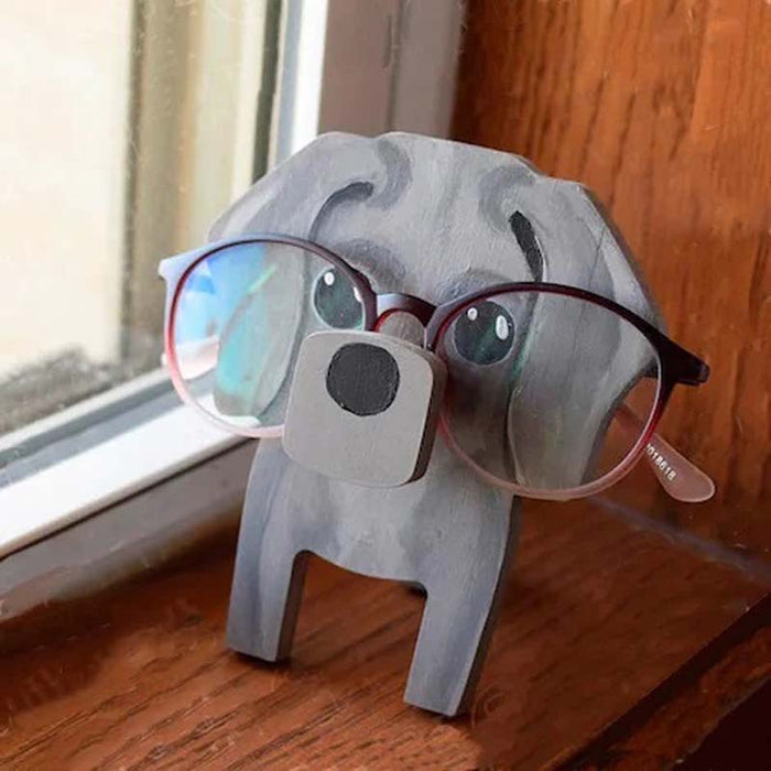 Handmade Glasses Stand Lovely Weimaraner