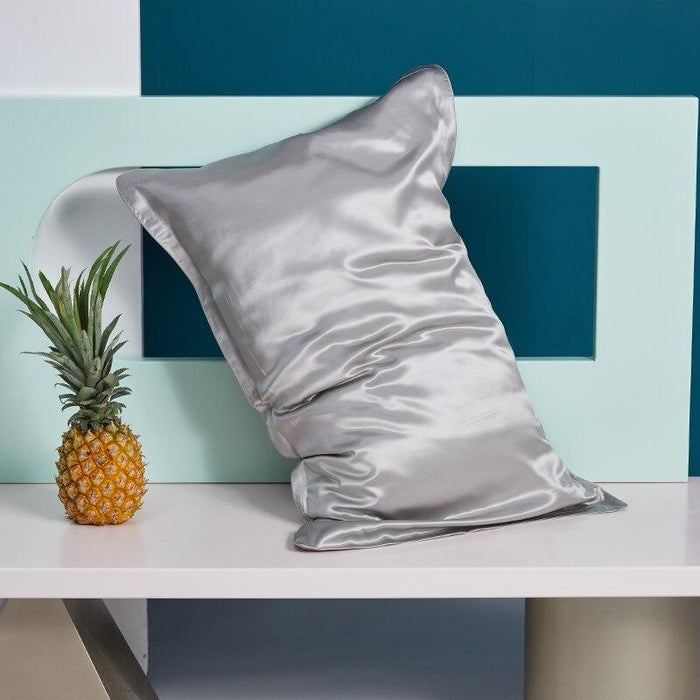 Silver Premium Silk Pillow Cover