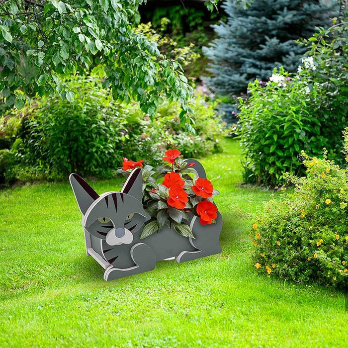 Blue Cat Planter AP077