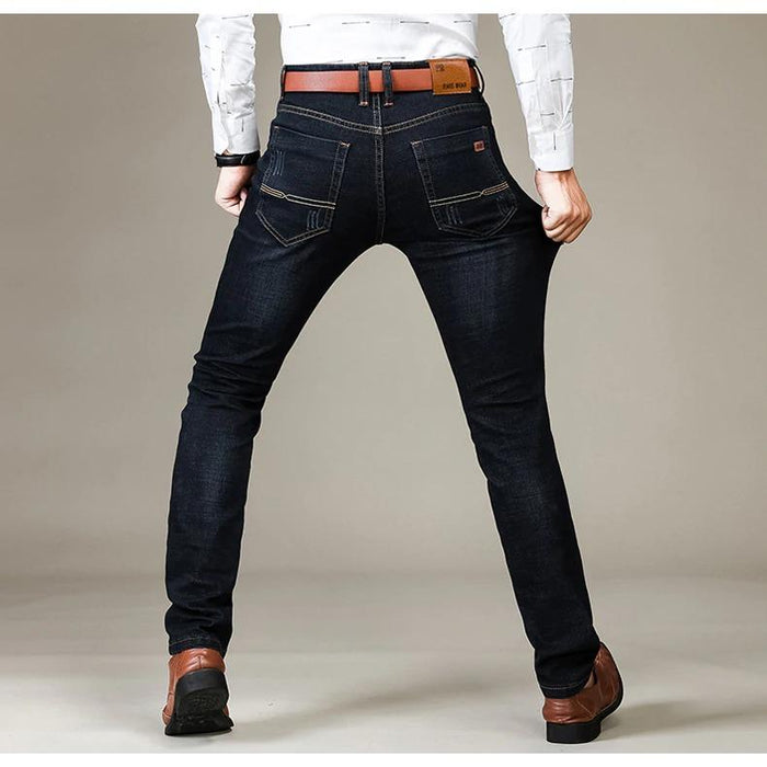 Men's Casual Dark Blue Jeans