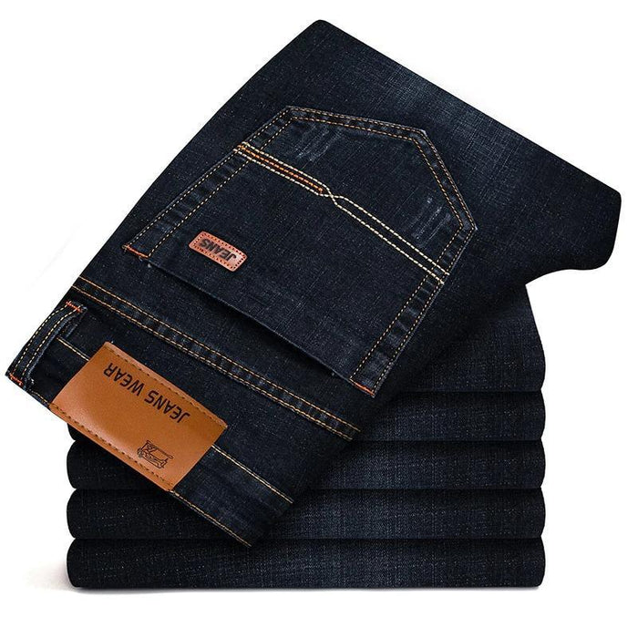 Men's Casual Dark Blue Jeans