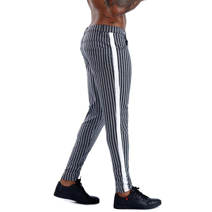 Dark Striped Smart Pants