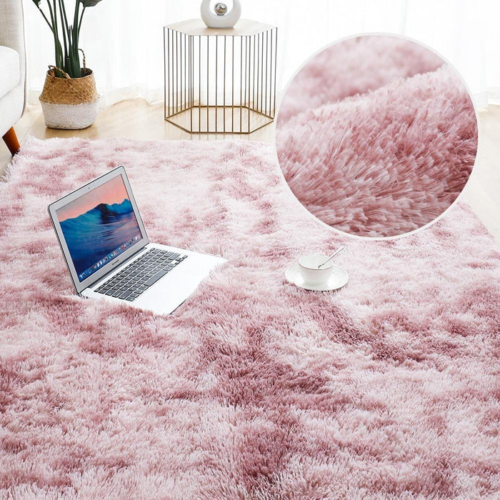 Fluffy Pink Rug