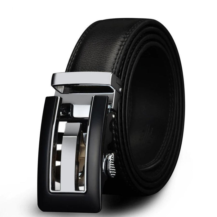 Black Leather Lyon Mission Belt