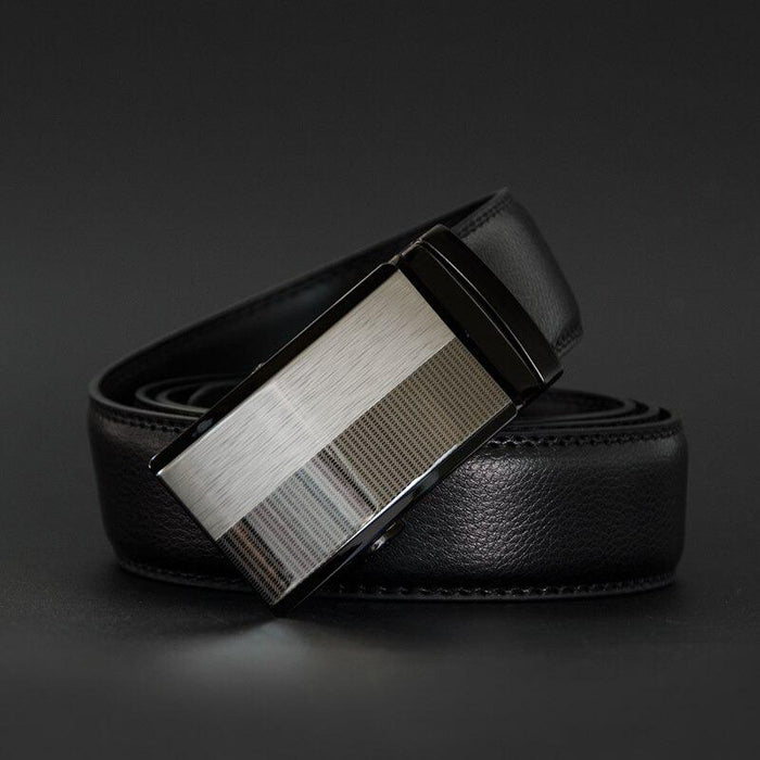 Black Leather Charleston Mission Belt