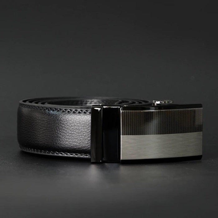 Black Leather Charleston Mission Belt