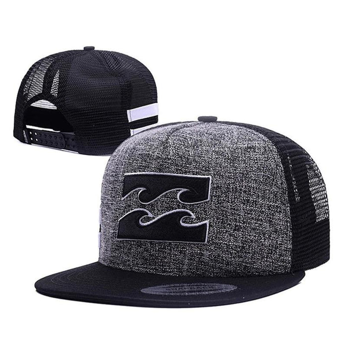 Black Wave Snapback Cap